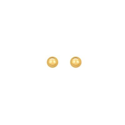 10K Yellow Gold Ball Earring