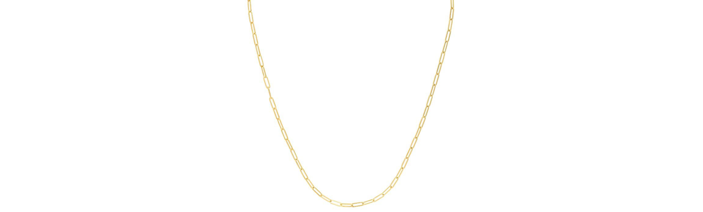10K Yellow Gold  Paperclip Chain