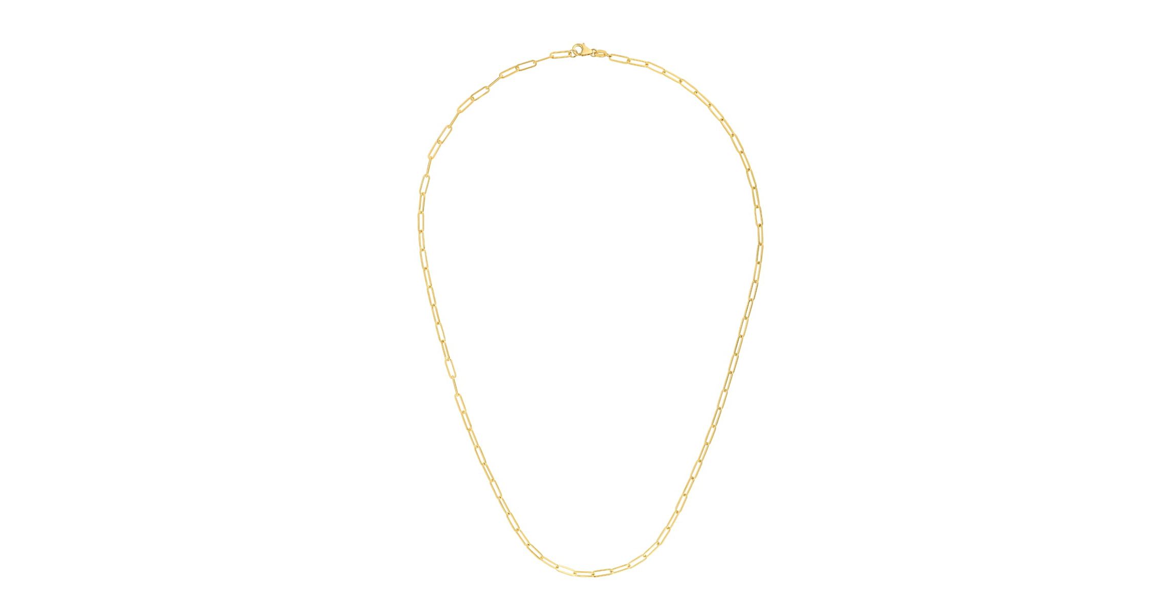 10K Yellow Gold  Paperclip Chain