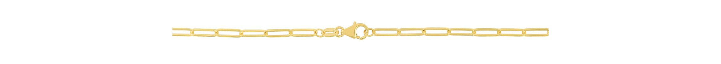 10K Yellow Gold  Paperclip Chain