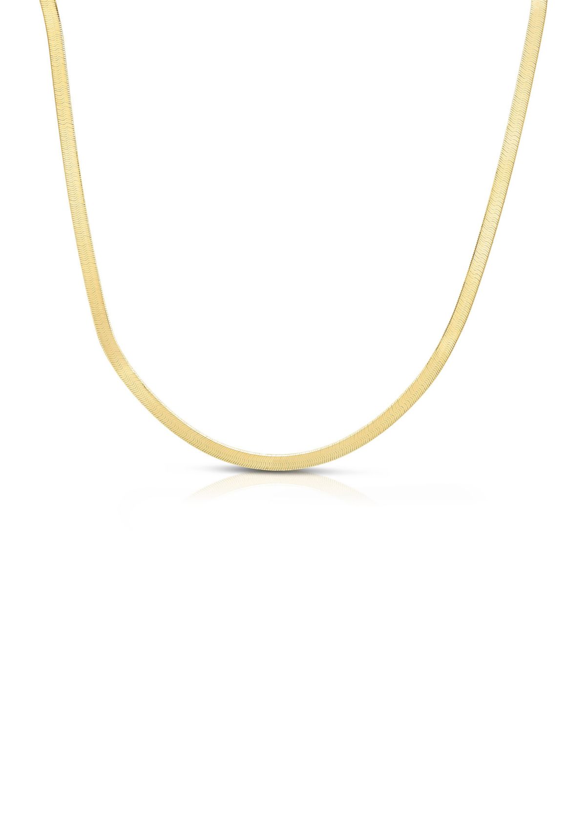 Yellow Gold Herringbone Chain