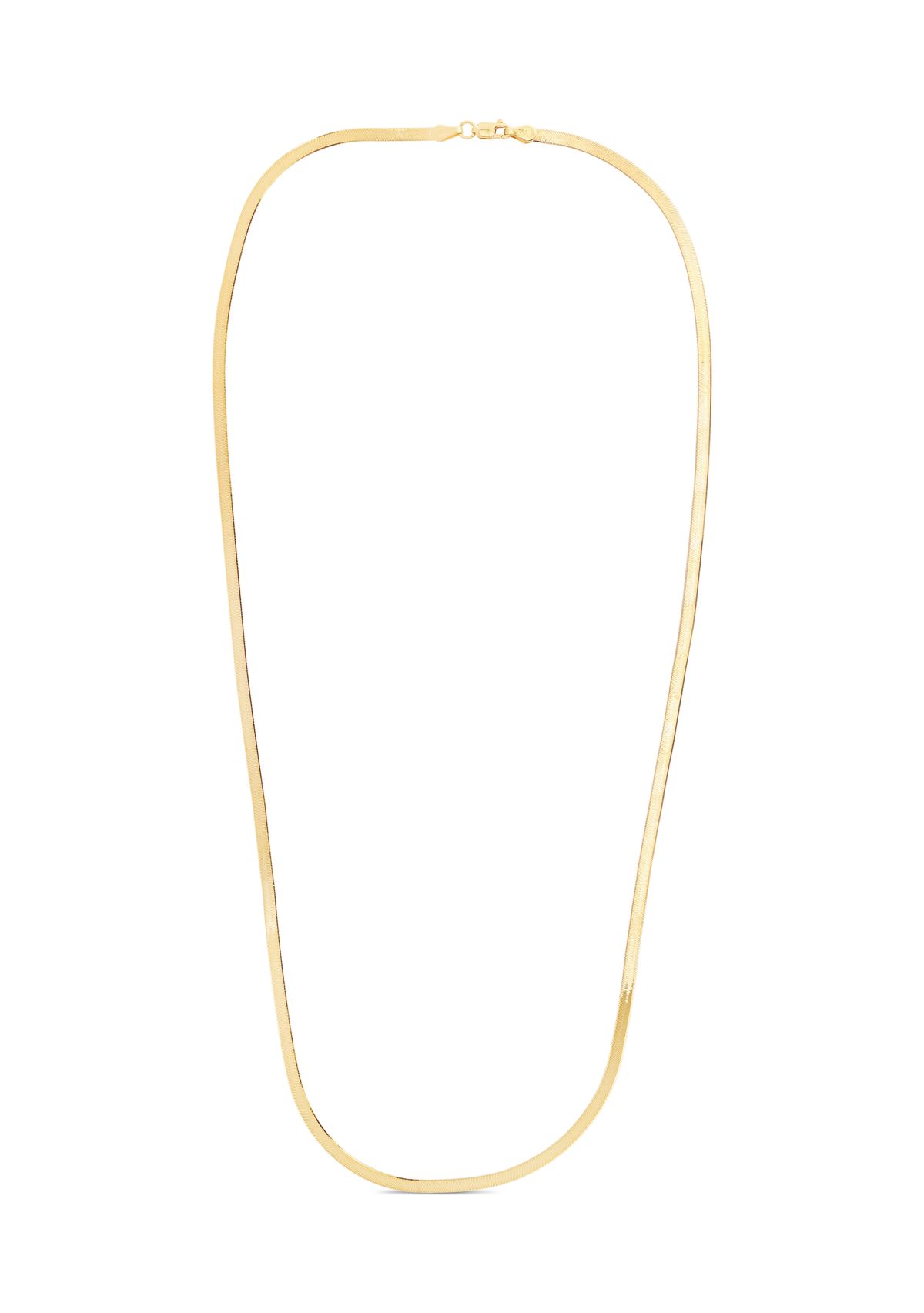 Yellow Gold Herringbone Chain