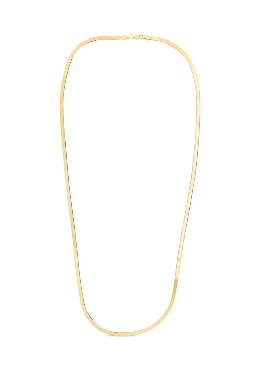 Yellow Gold Herringbone Chain