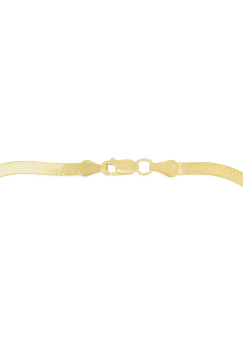 Yellow Gold Herringbone Chain