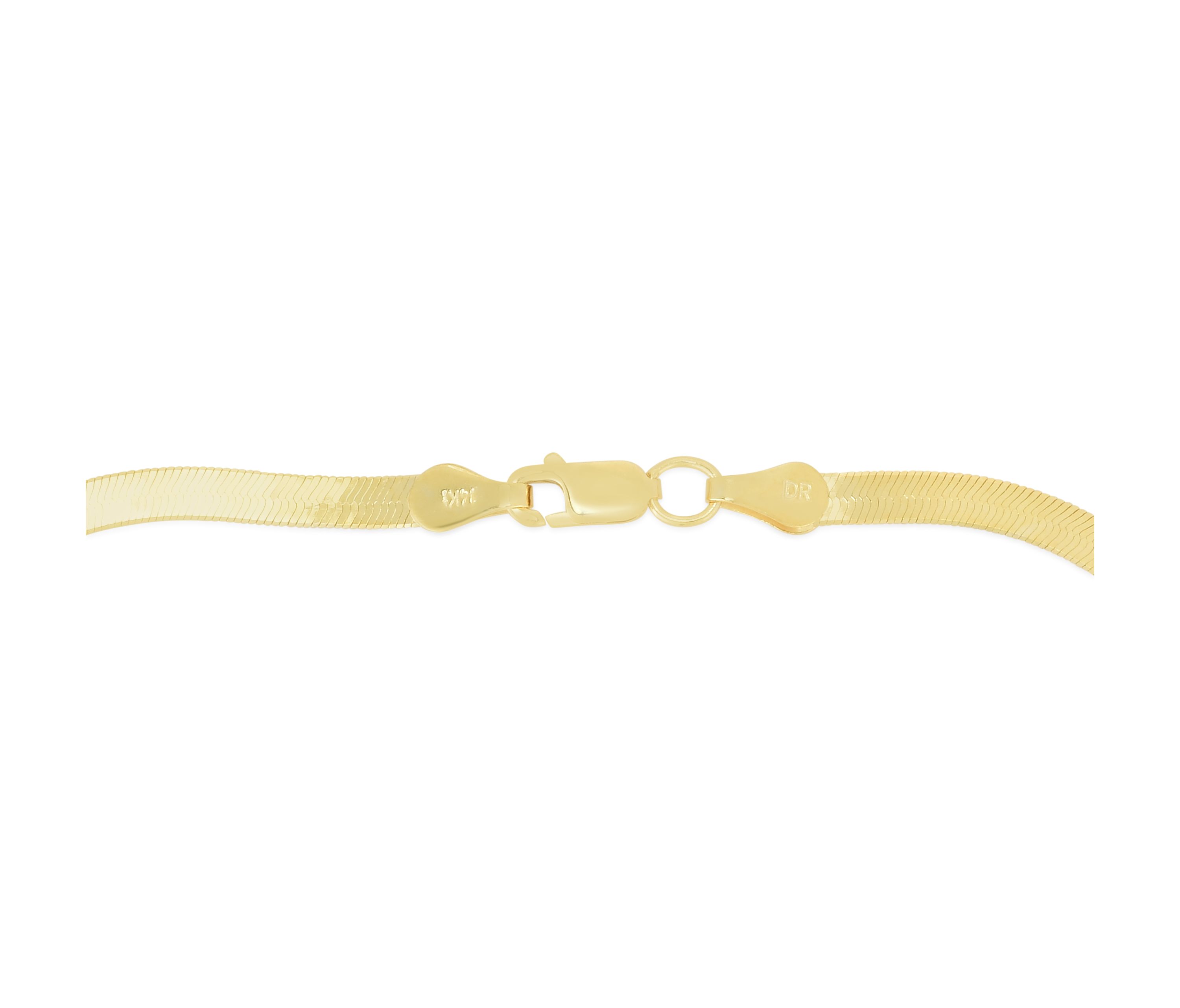 10K Yellow Gold Herringbone Bracelet