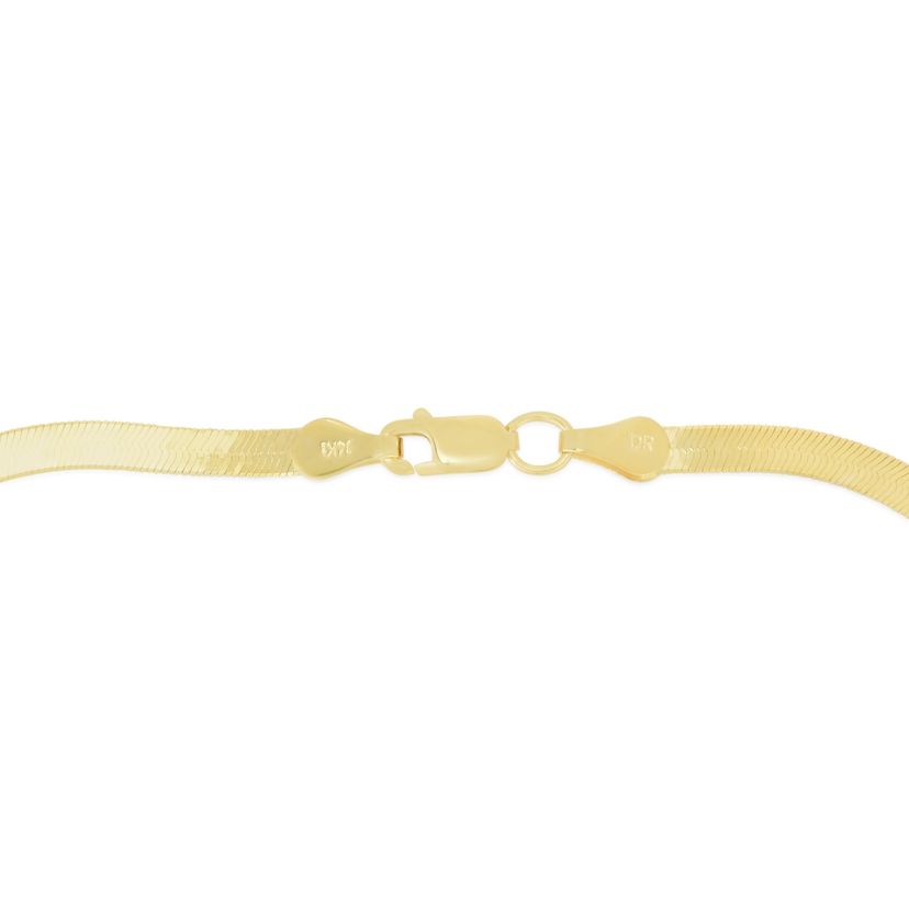 10K Yellow Gold Herringbone Bracelet