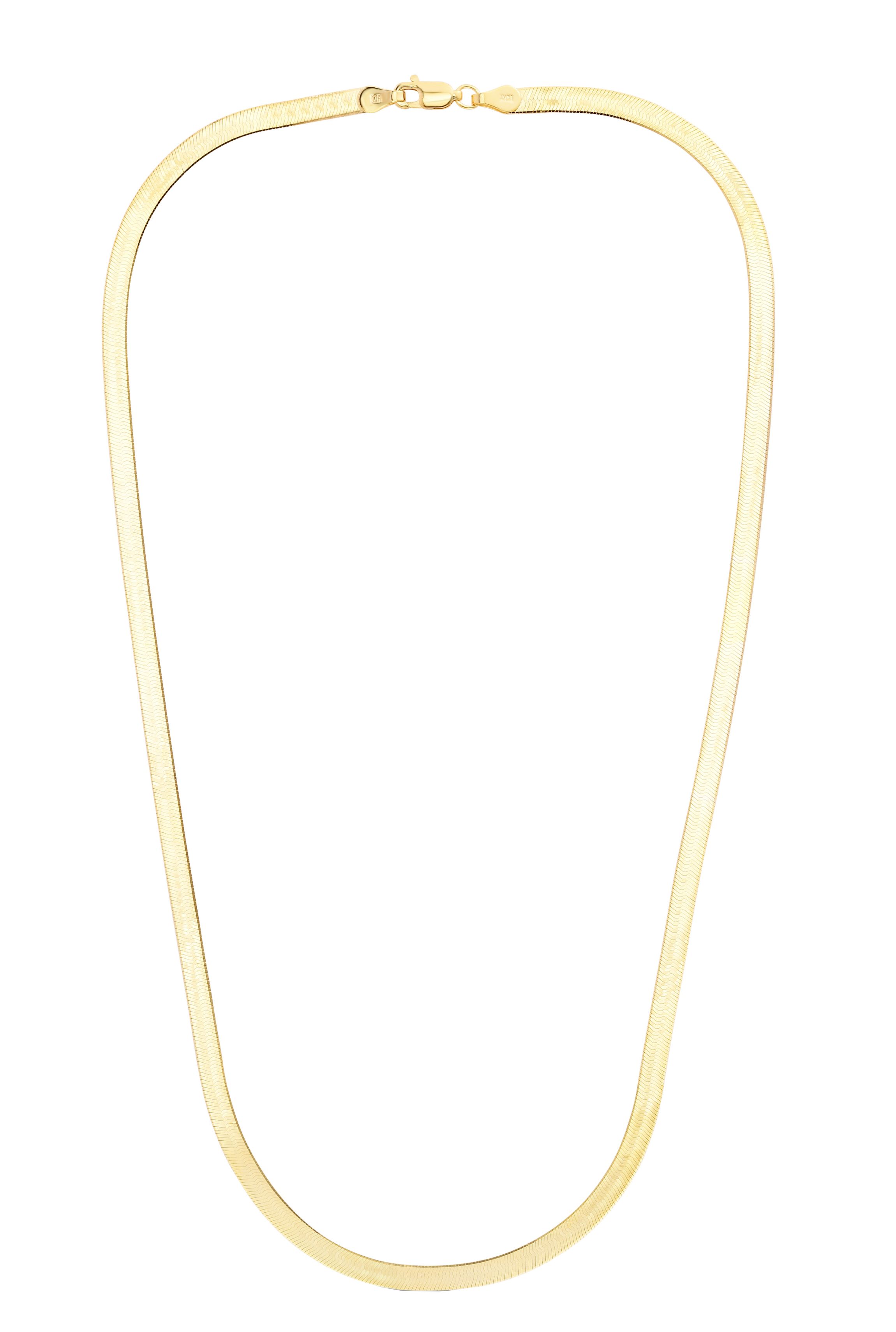 10K Yellow Gold Herringbone Chain