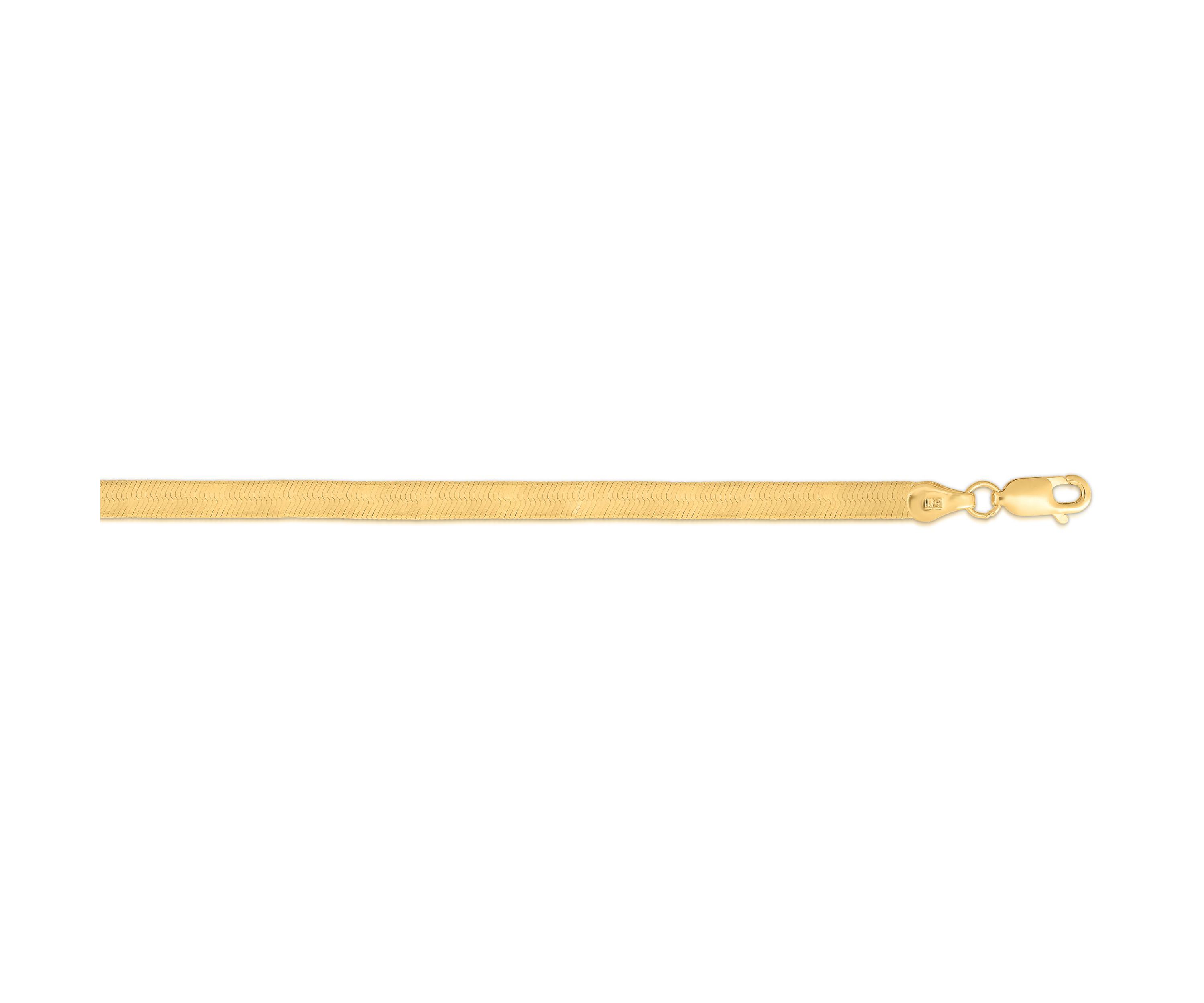 10K Yellow Gold Herringbone Chain