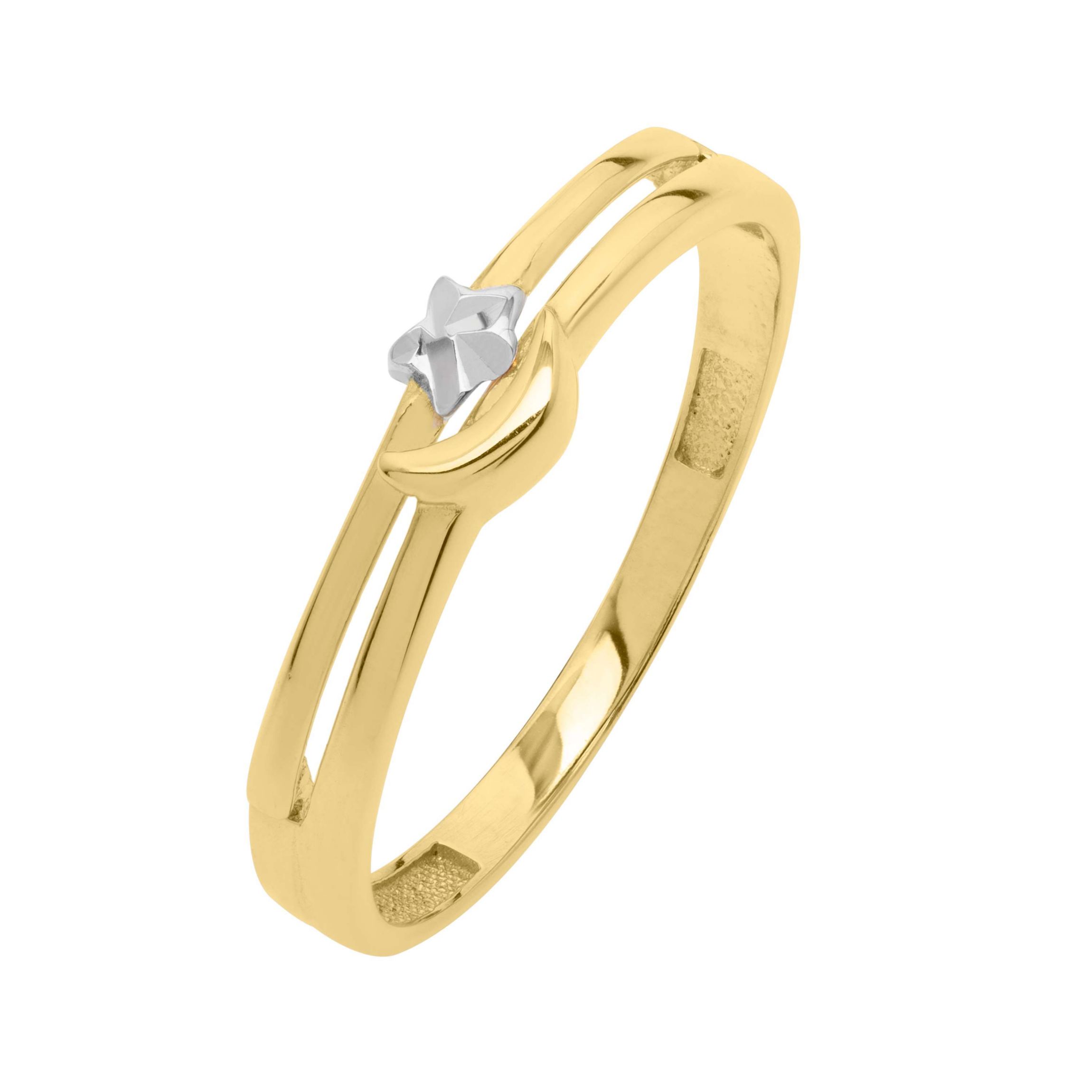 10KTT MOON AND STAR RING