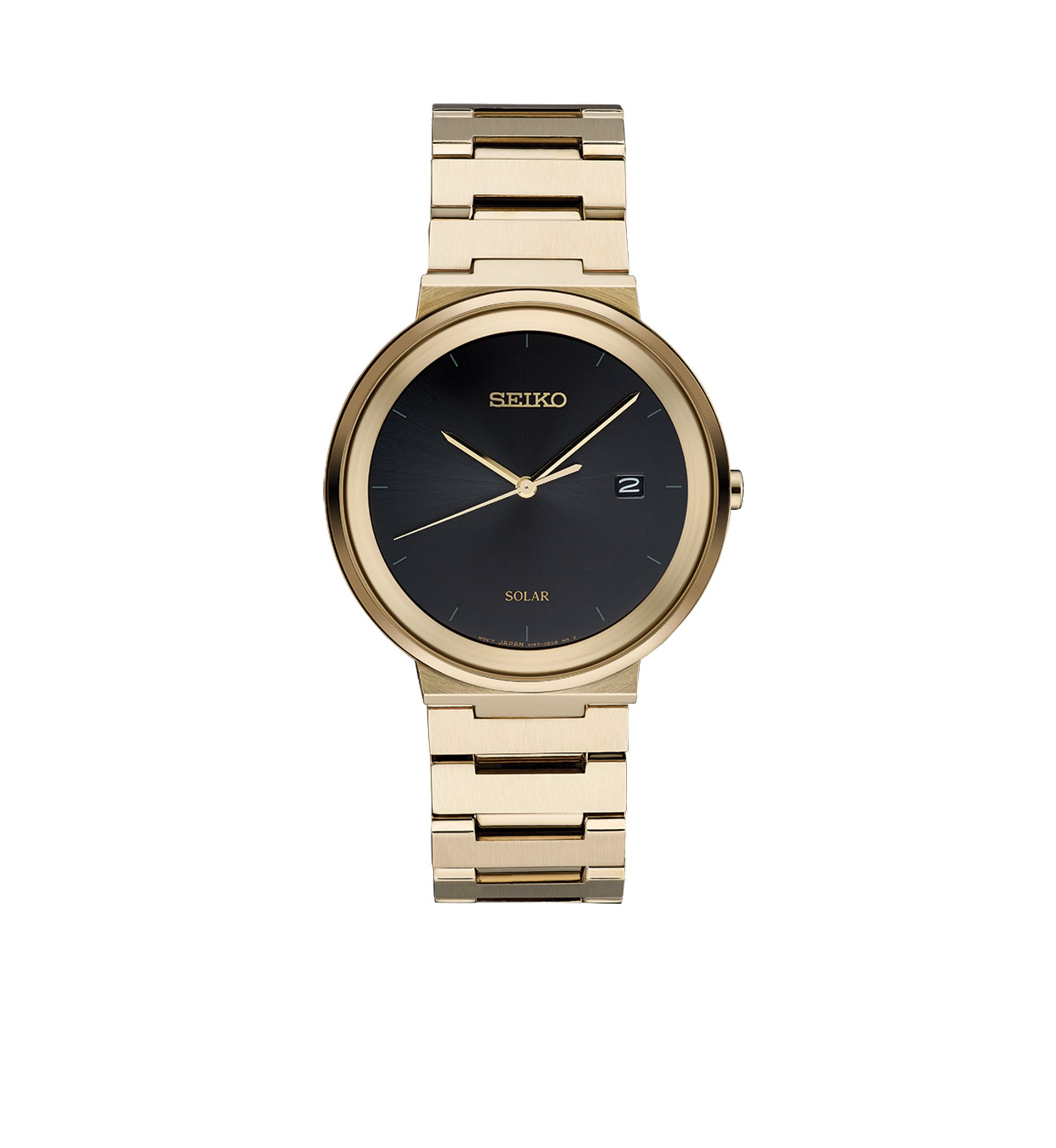 Solar Gold-Tone Watch