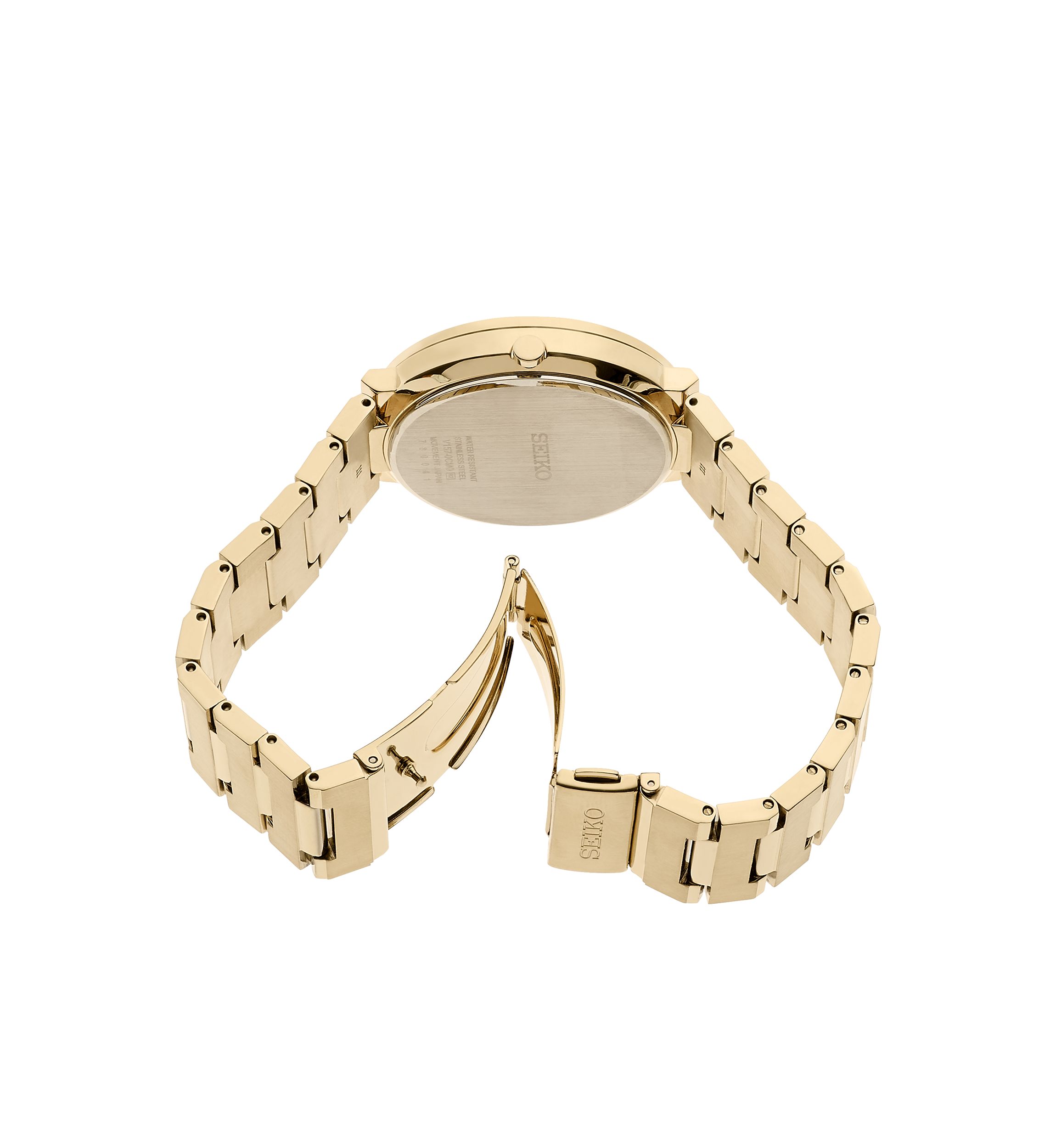 Solar Gold-Tone Watch