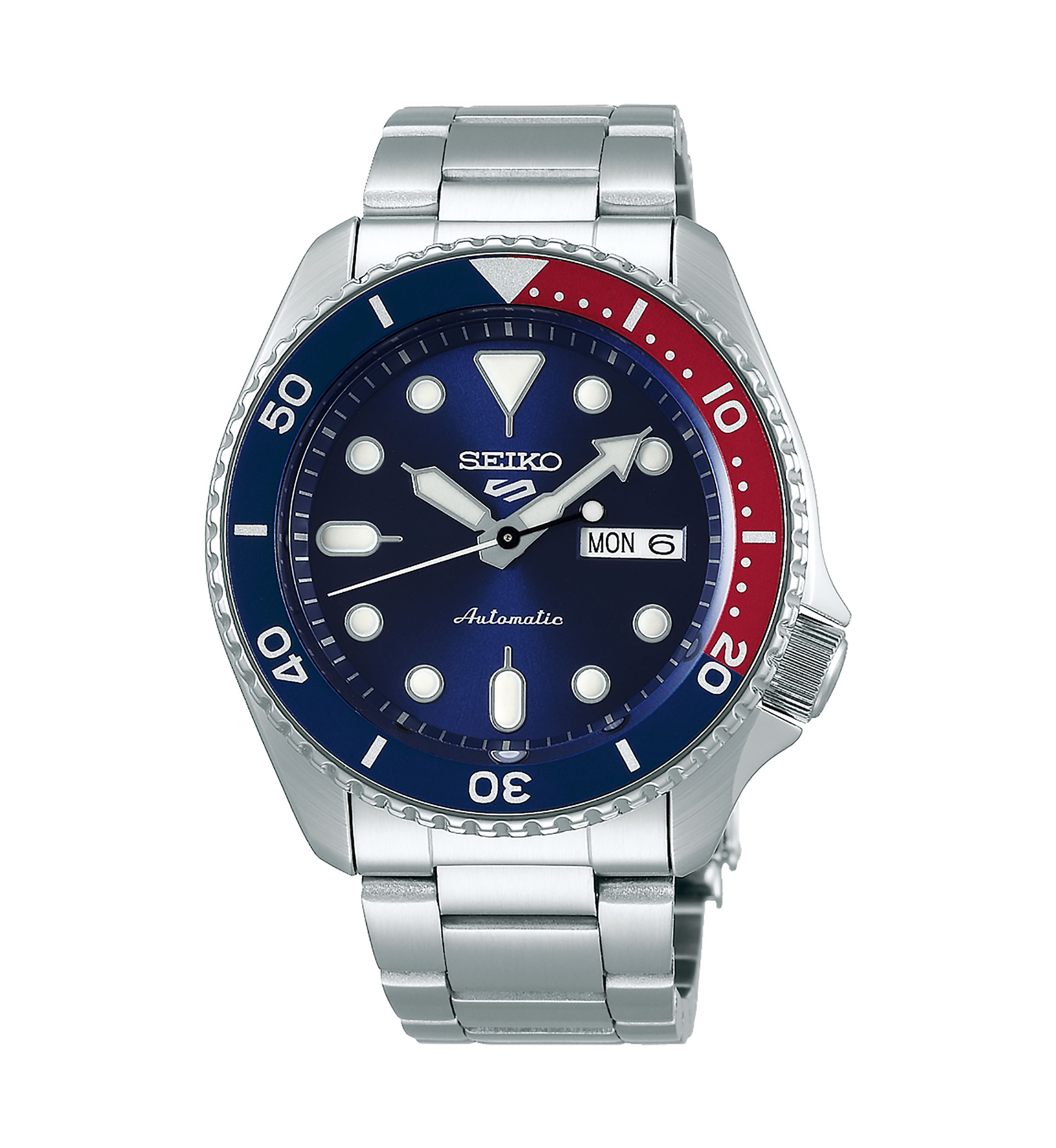 Mens Blue and Red Bezel Watch
