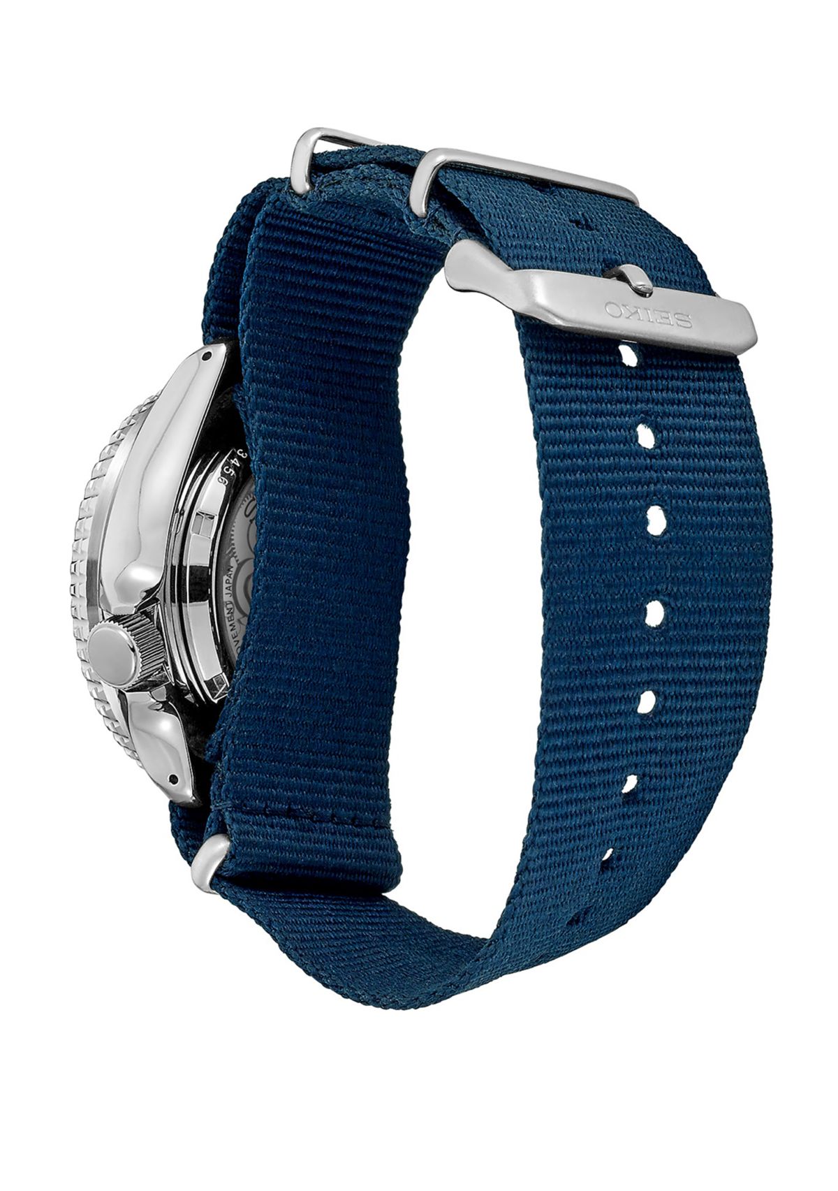 Mens Stainless Steel Sports Nylon Strap Watch