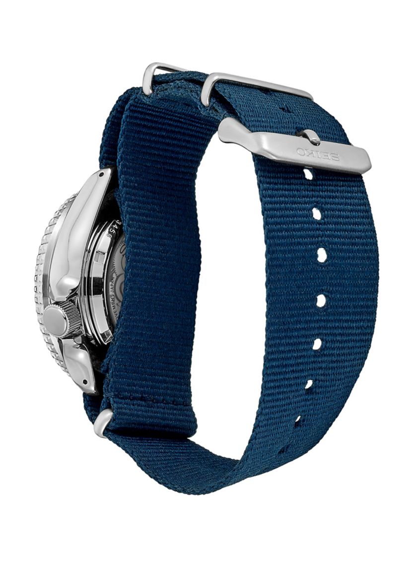 Mens Stainless Steel Sports Nylon Strap Watch