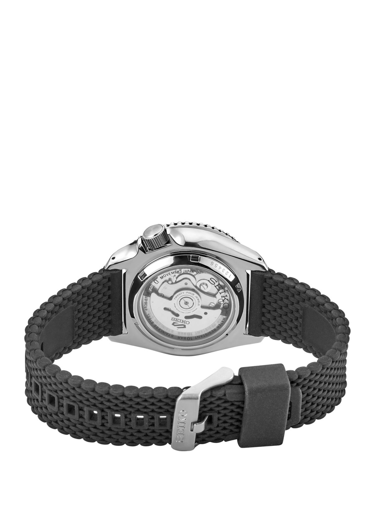 Mens 5 Sports Black Dial Watch