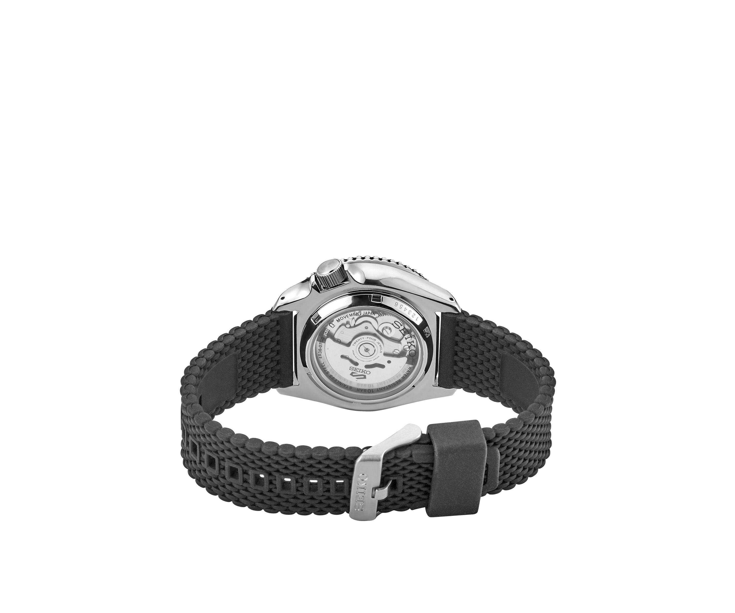 Mens 5 Sports Black Dial Watch