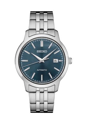 Seiko Men's Essentials Stainless Steel Blue Dial Watch