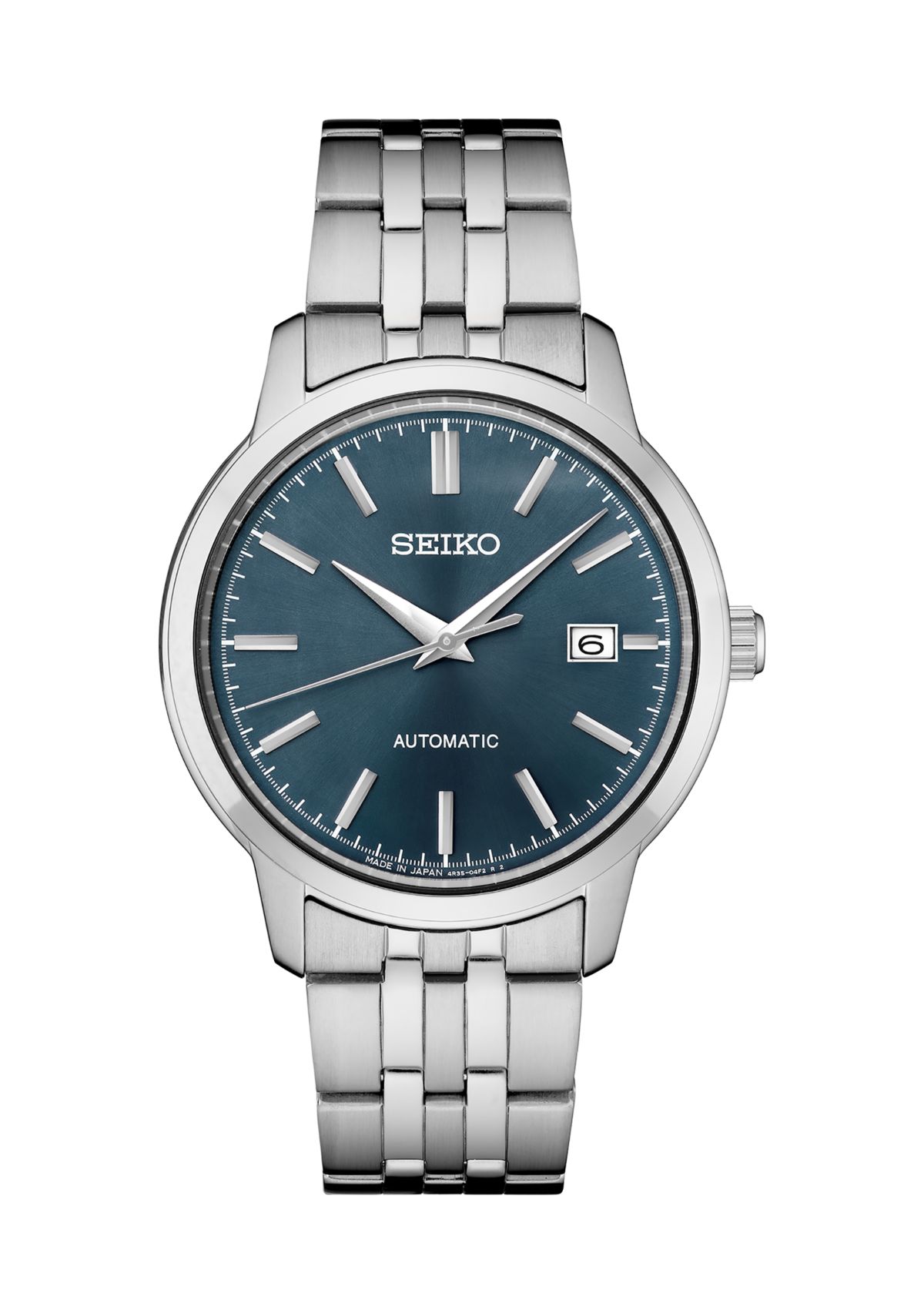 Essentials Stainless Steel Blue Dial Watch