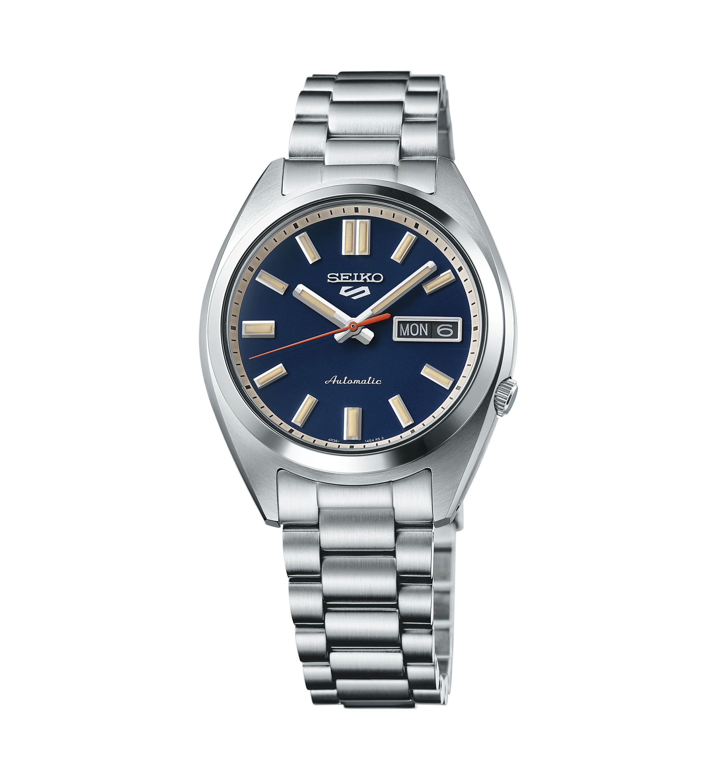 37.4 Millimeter Blue Dial Watch 