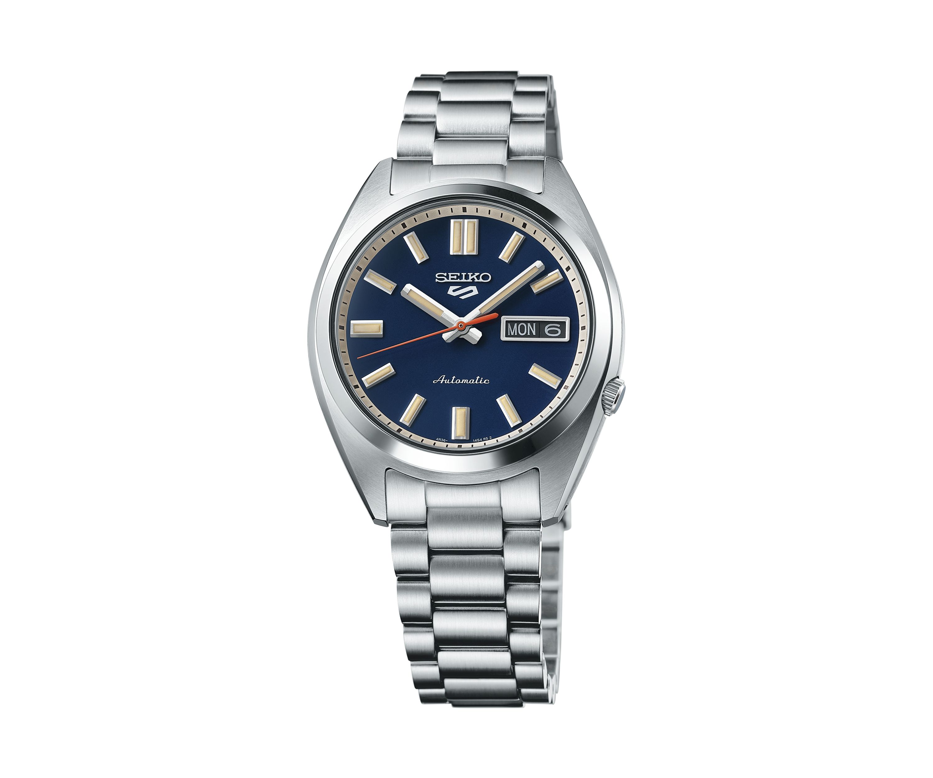 37.4 Millimeter Blue Dial Watch 