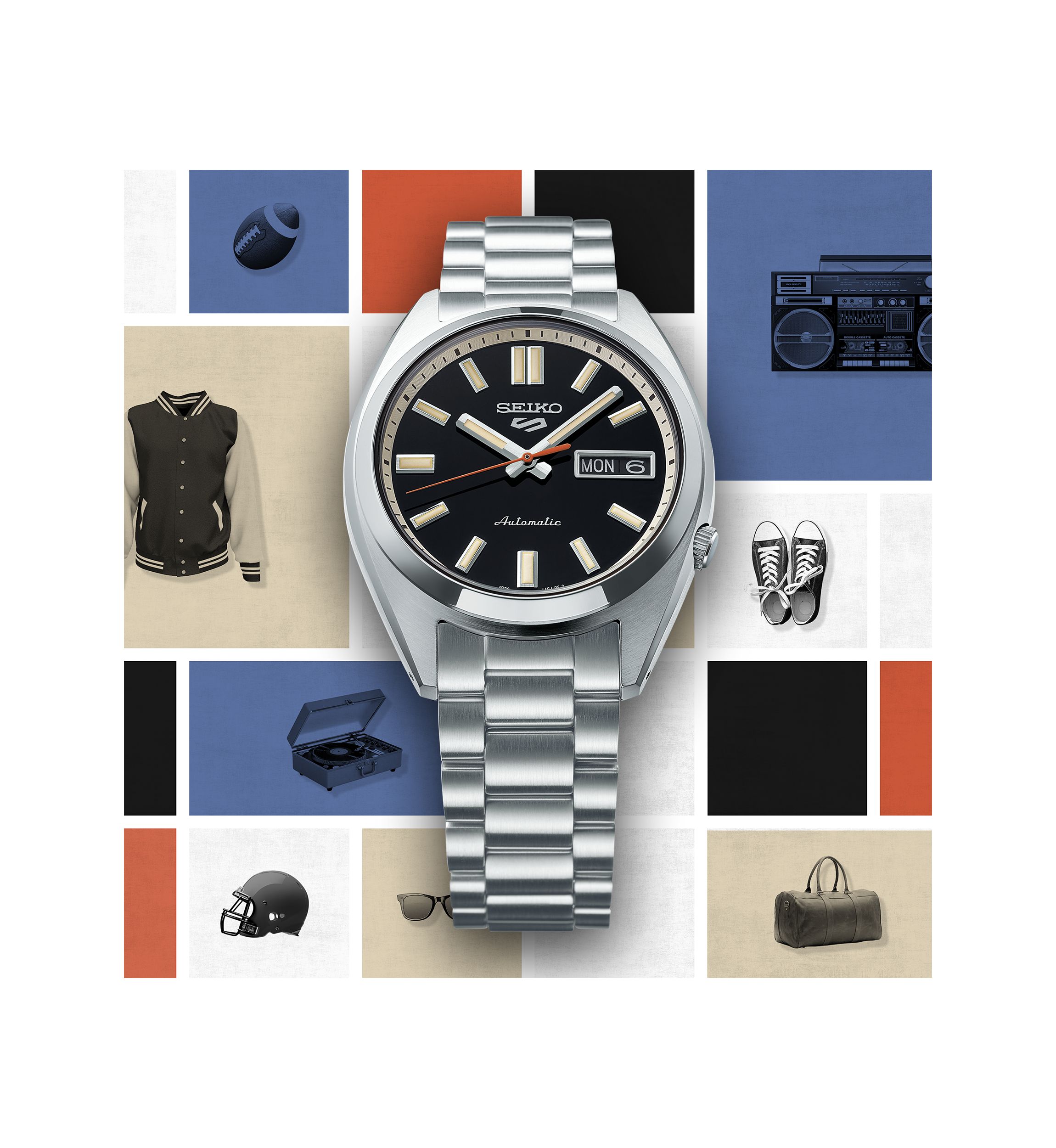 37.4 Millimeter Black Dial Watch 