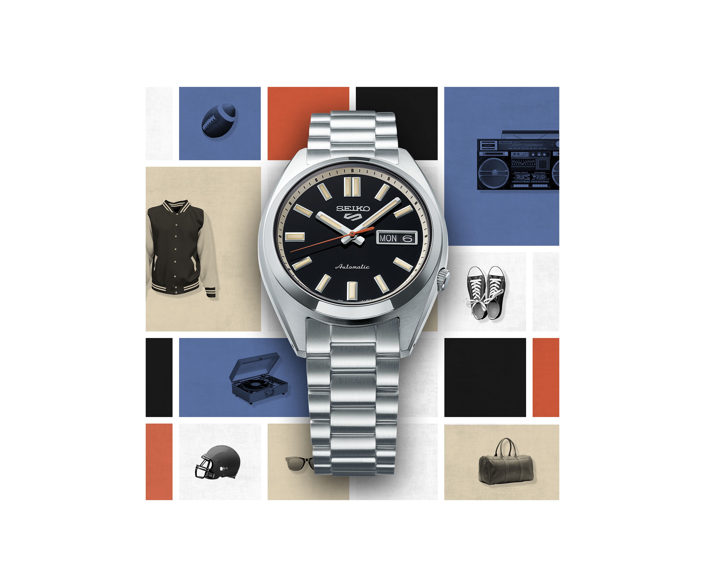 37.4 Millimeter Black Dial Watch 