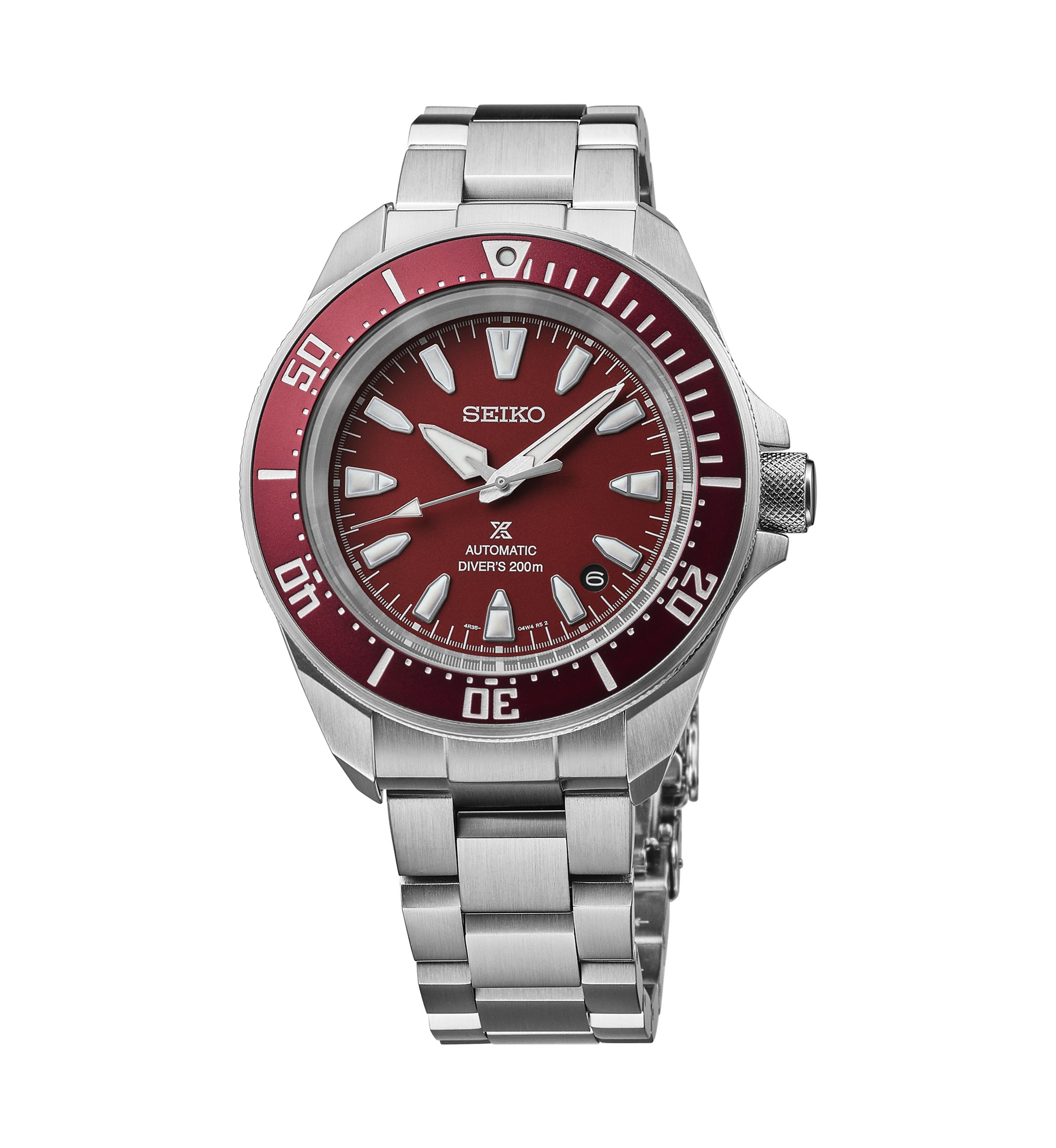 Prospex Stainless Steel Red Watch
