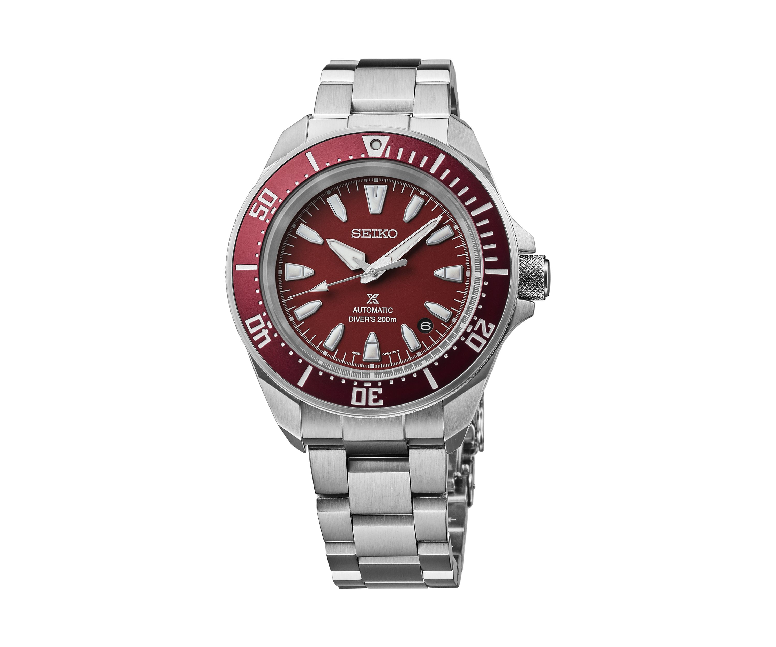 Prospex Stainless Steel Red Watch