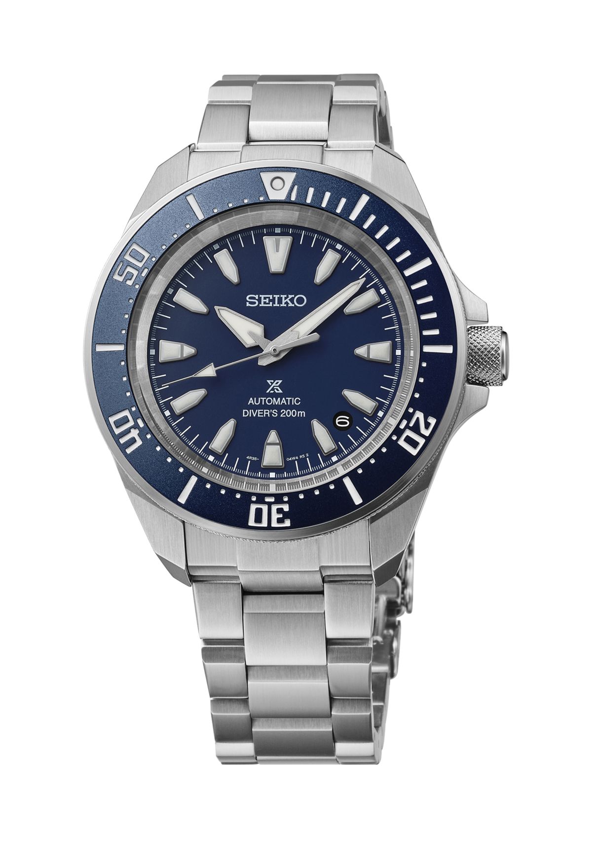 Prospex, Automatic, Blue Dial and Blue Bezel, Sterling Silver Case and Bracelet