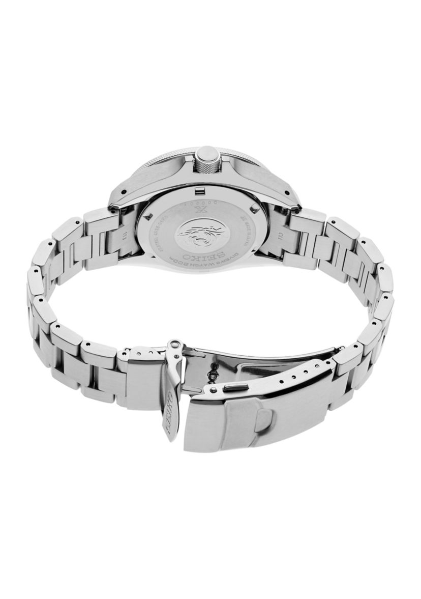 Prospex, Automatic, Blue Dial and Blue Bezel, Sterling Silver Case and Bracelet