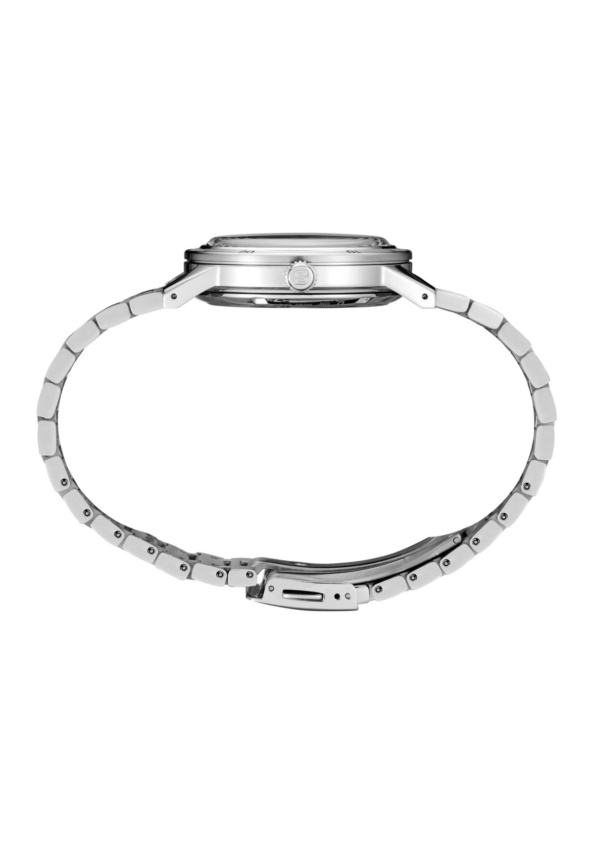 Presage, Style 60s Automatic, Green Dial, Sterling Silver Case & Bracelet Watch 