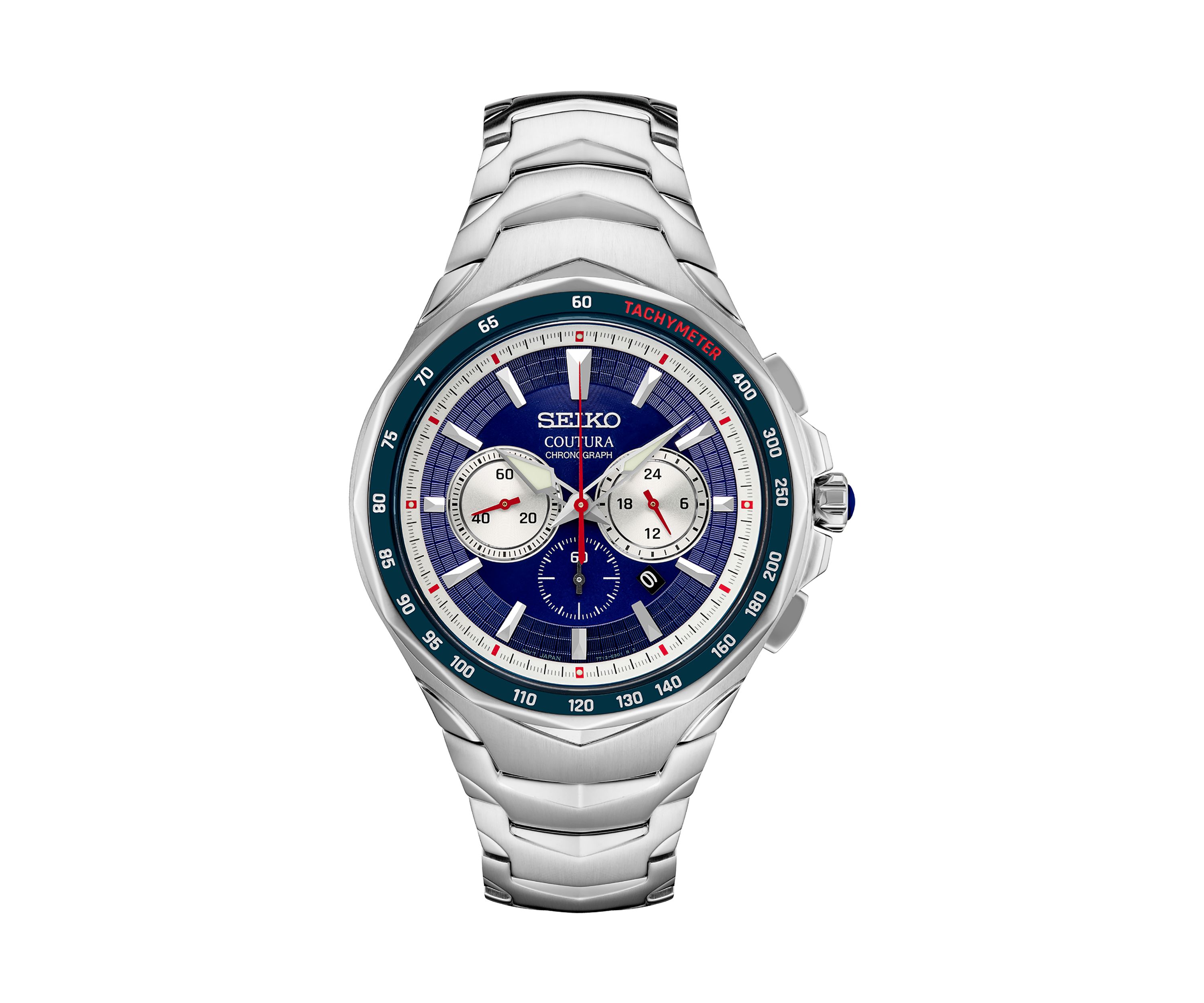 Coutura Stainless Blue Dial Watch