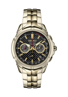 Seiko Coutura Collection Quartz Chronograph Movement Bracelet Watch, Gold -  0029665220332