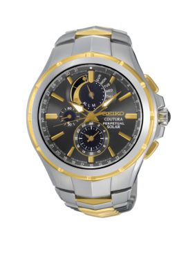 Seiko Men's Coutura Solar Perpetual Chronograph Watch