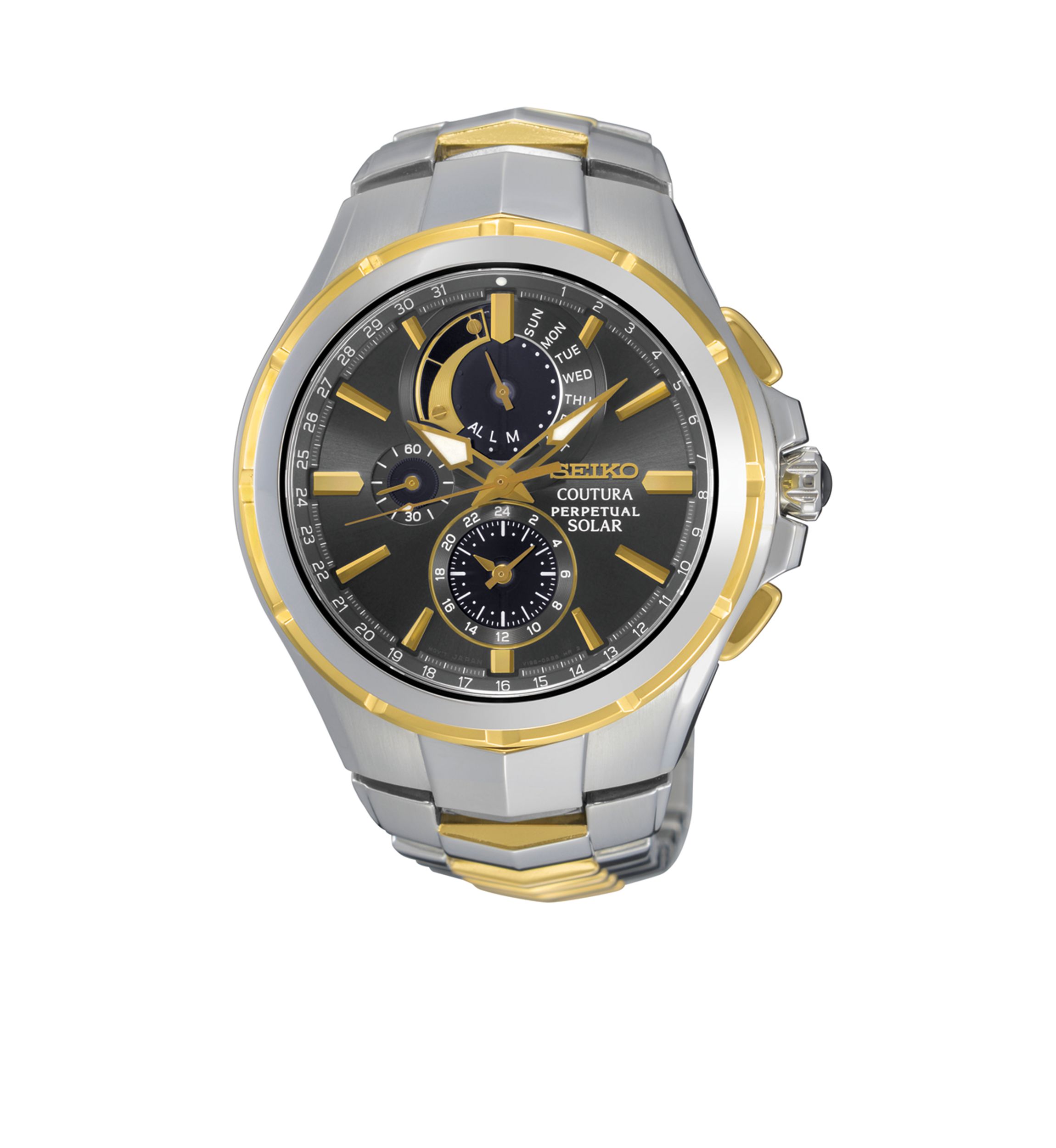 Mens Coutura Solar Perpetual Chronograph Watch