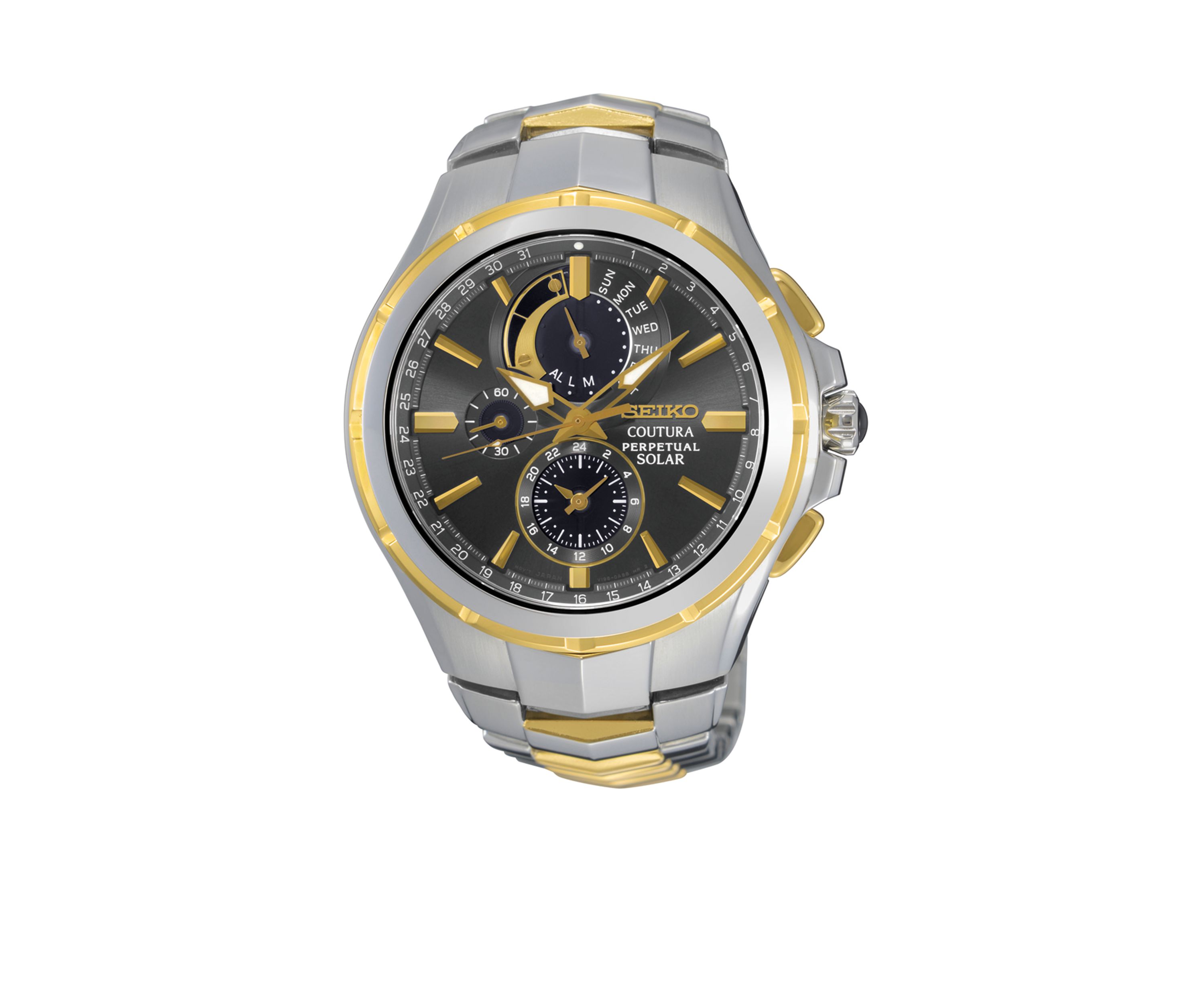 Mens Coutura Solar Perpetual Chronograph Watch