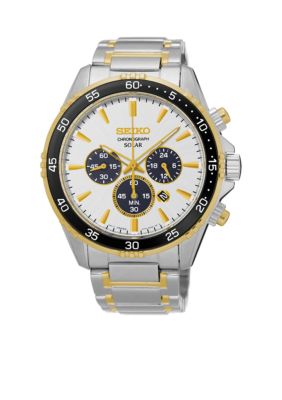 seiko white chronograph