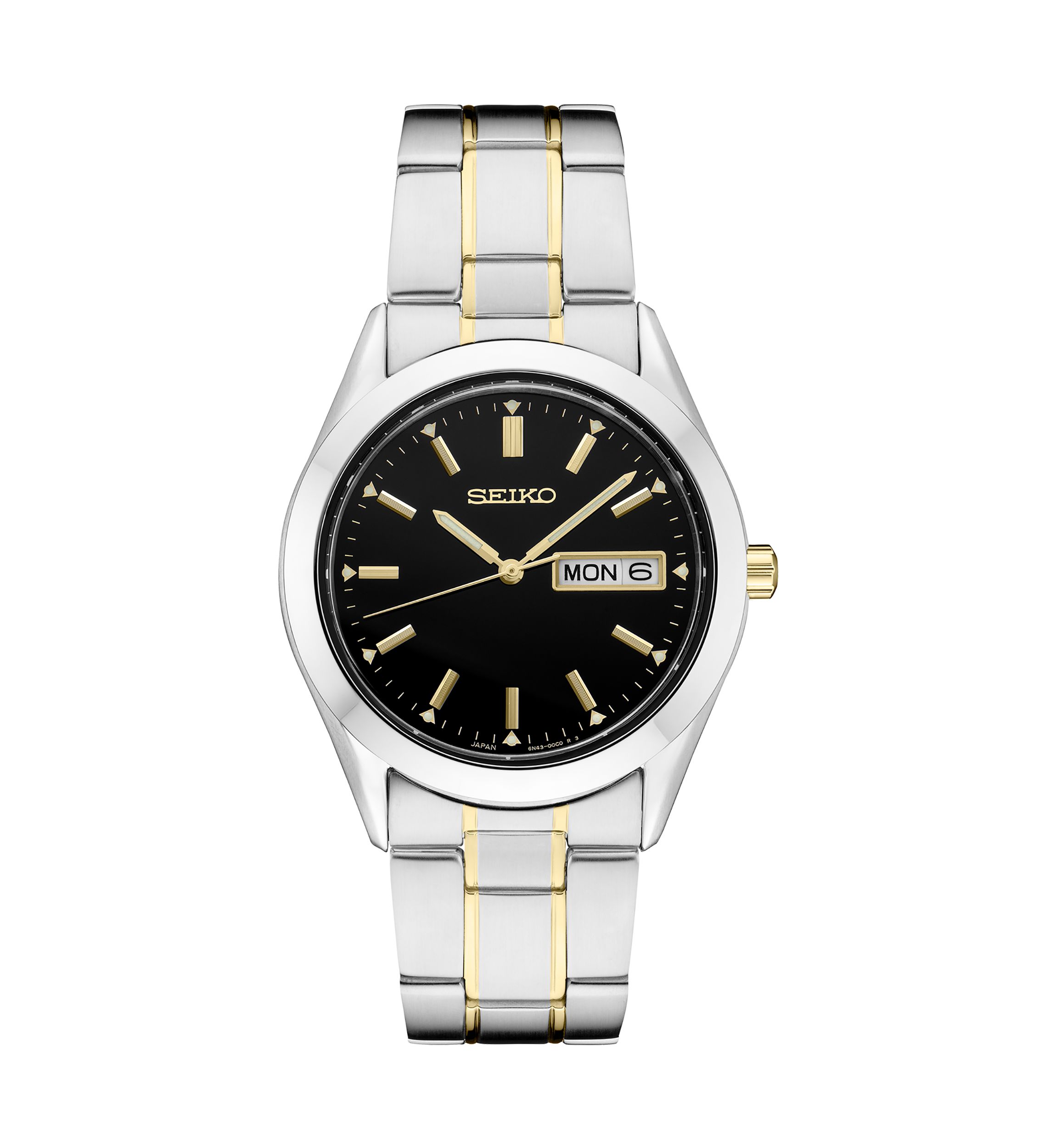 Essential Two Tone Black Dial Watch
