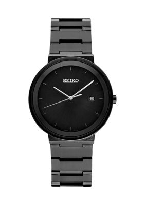 Seiko Men's Essential Black Dial Watch