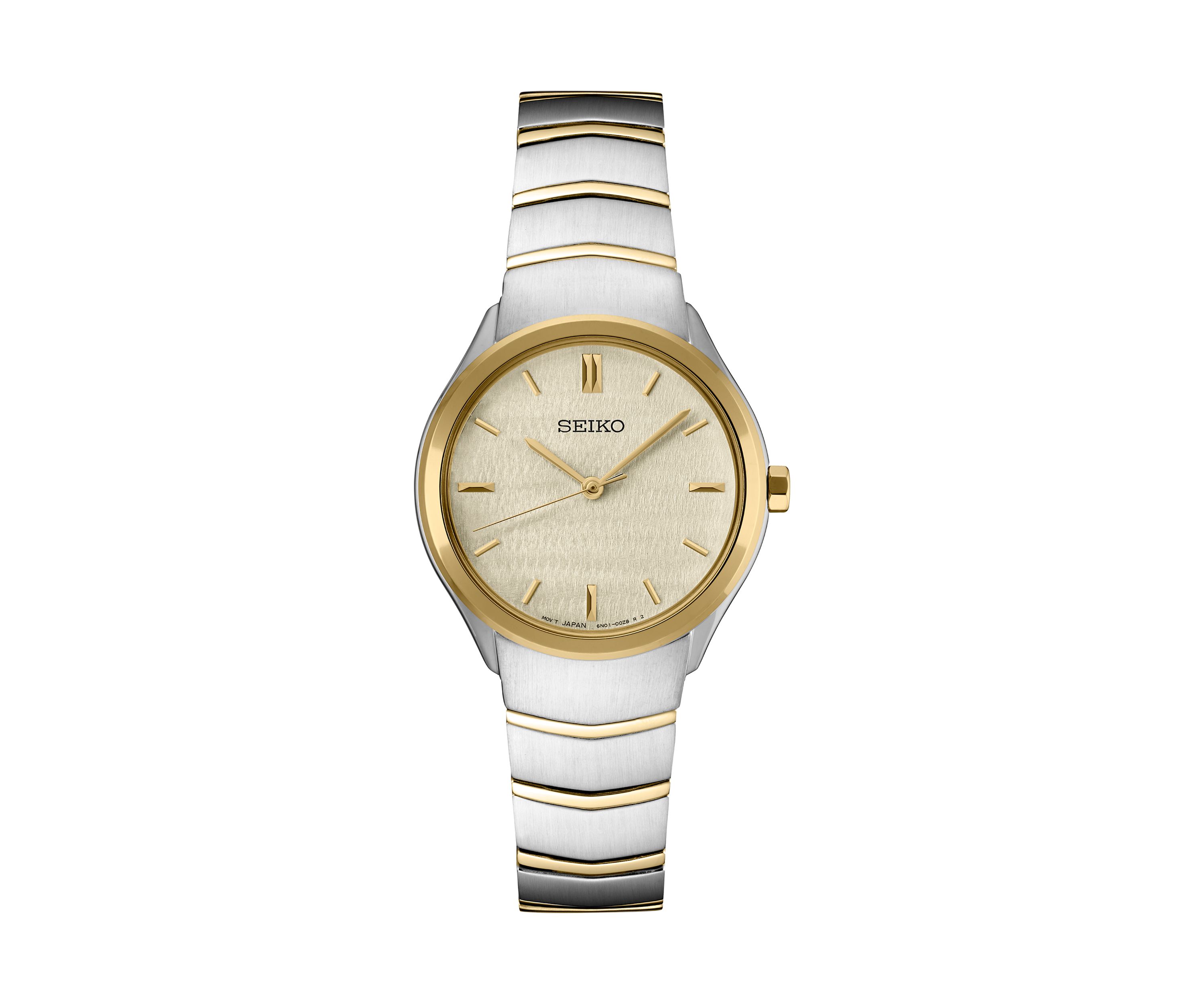 Womens Essentials Quartz Two Tone Case and Bracelet Watch