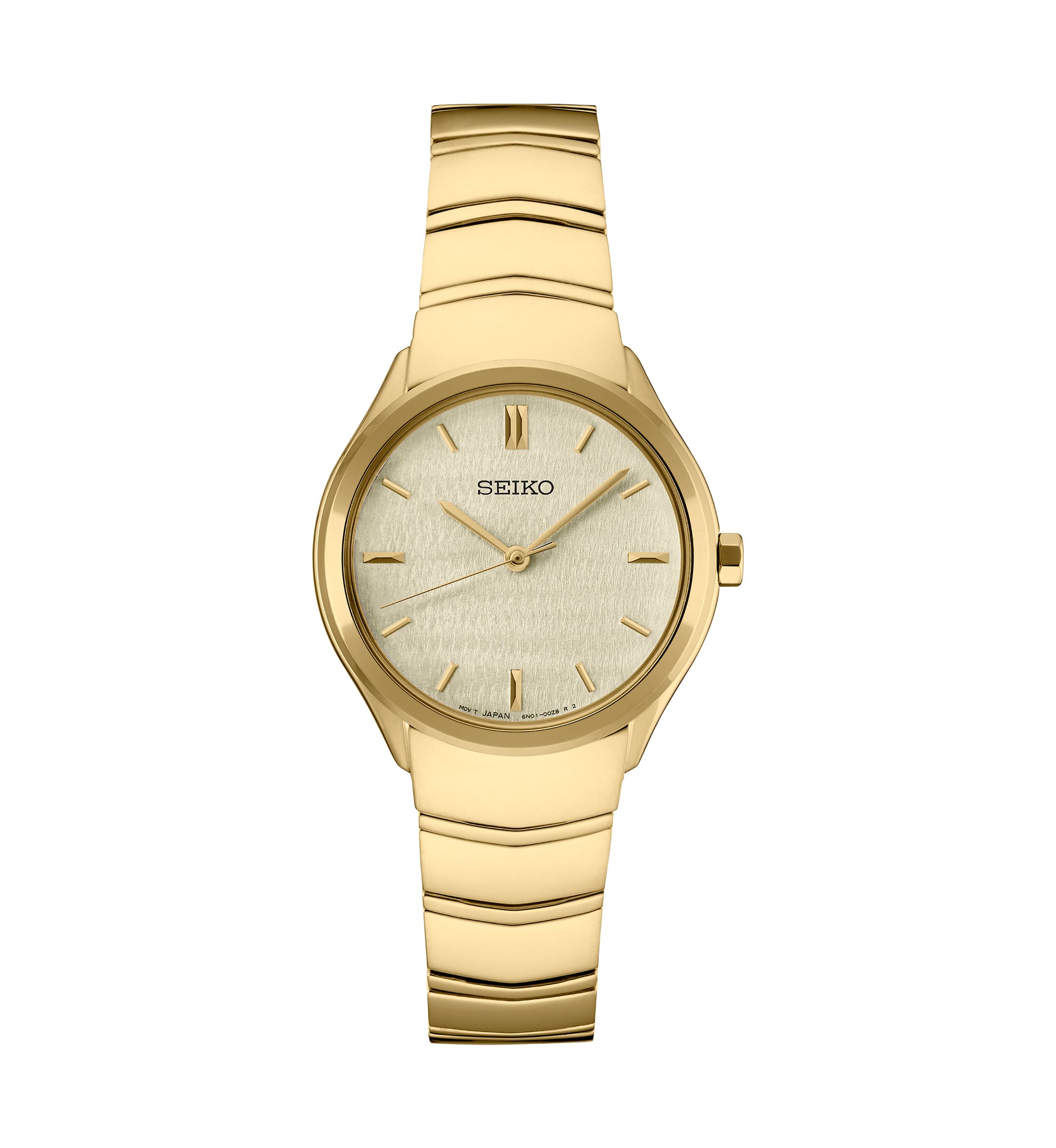 Womens Essentials Quartz Yellow Tone Case and Bracelet Watch
