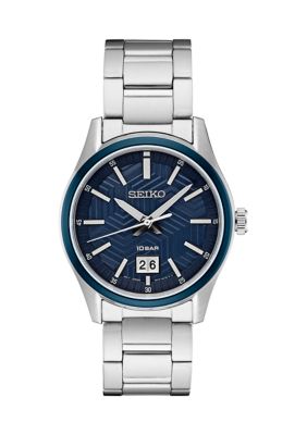 Stainless Steel Essential Blue Dial Bracelet Watch