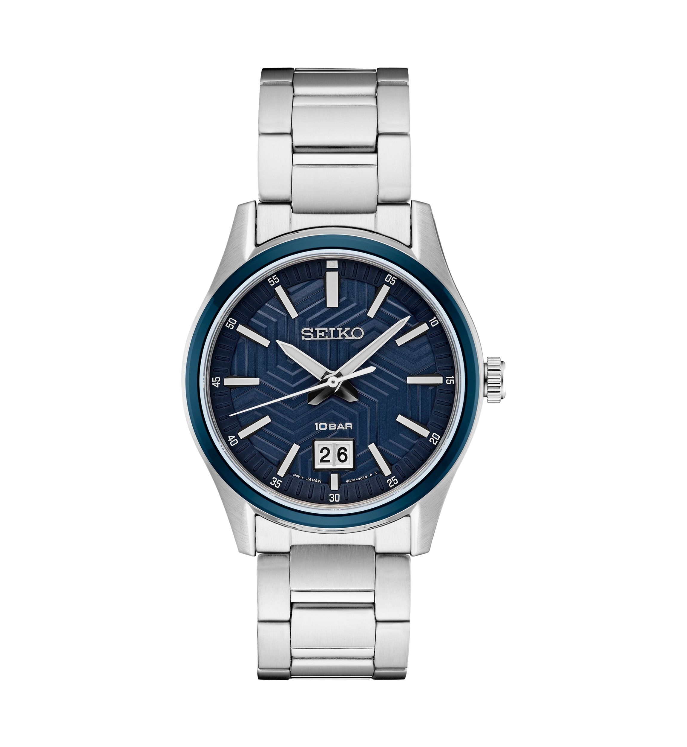Stainless Steel Essential Blue Dial Bracelet Watch