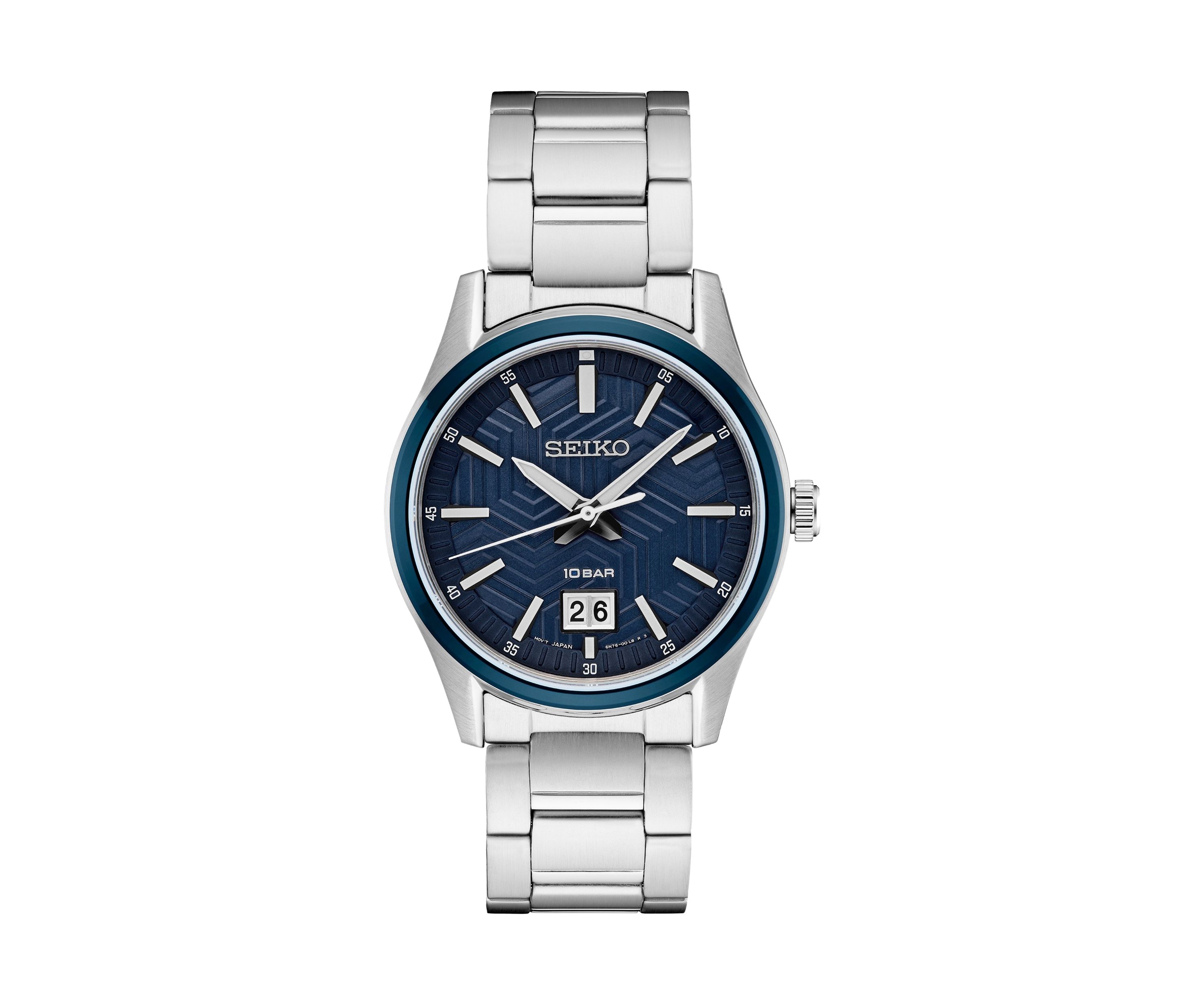 Stainless Steel Essential Blue Dial Bracelet Watch
