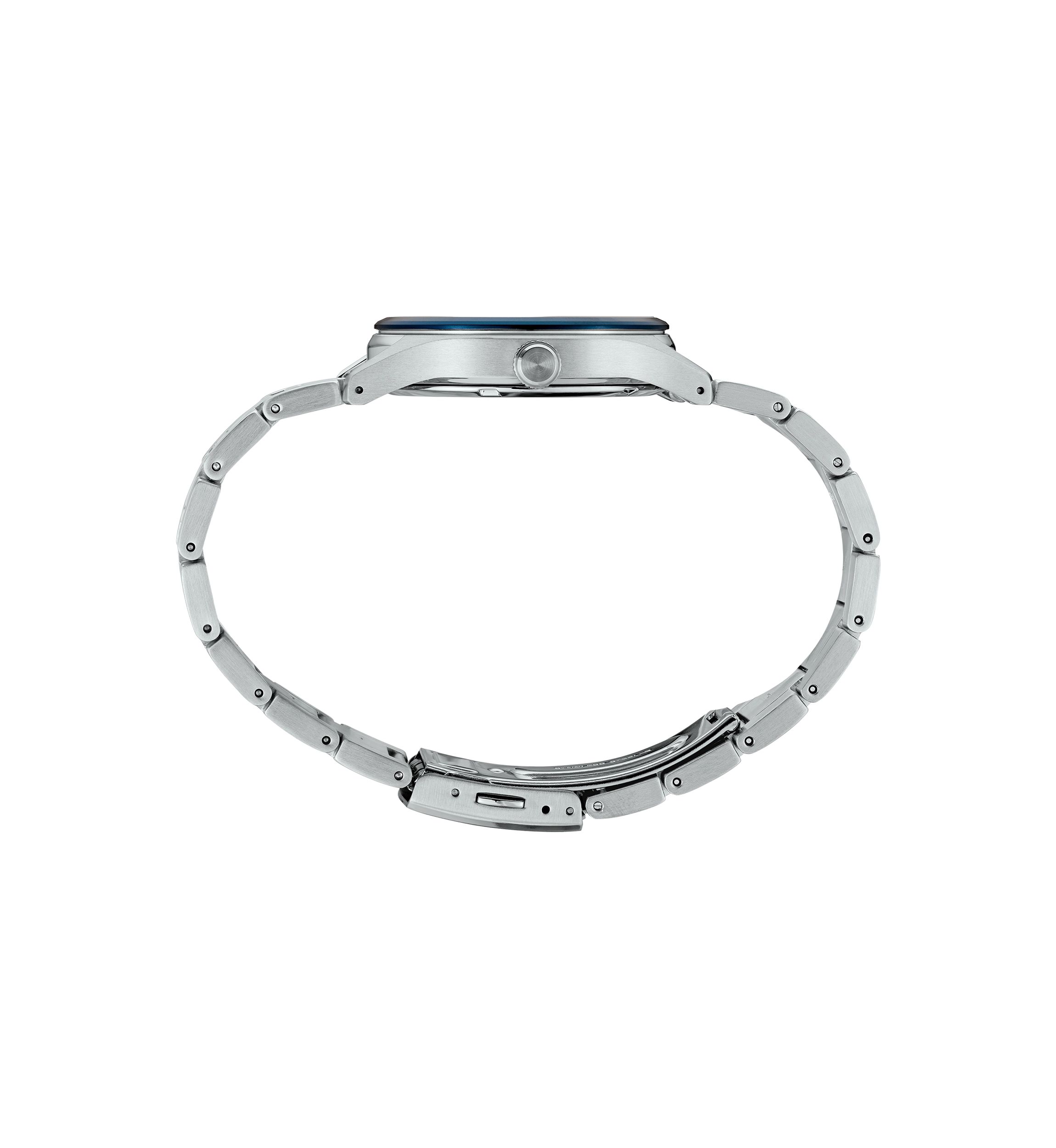 Stainless Steel Essential Blue Dial Bracelet Watch