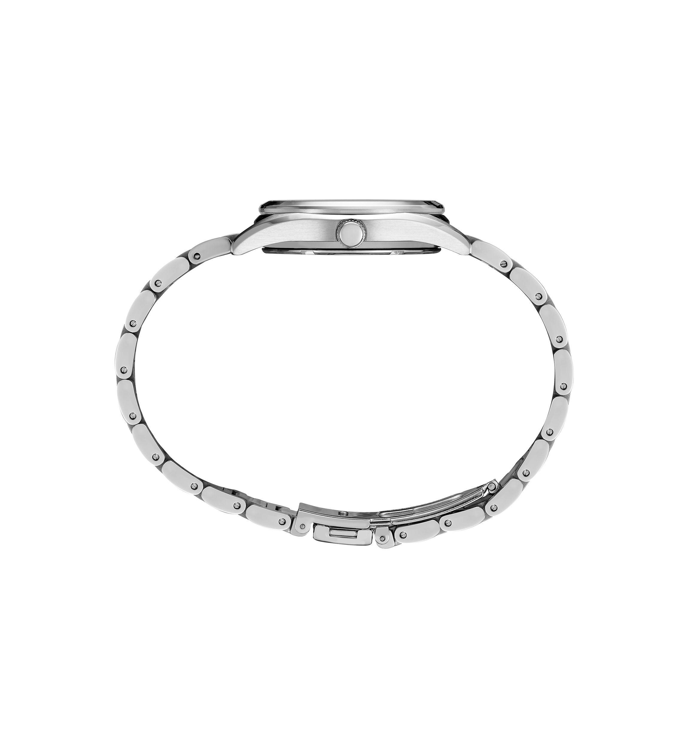 Stainless Steel Diamond Blue Watch