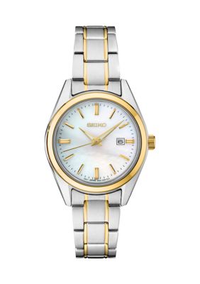 Seiko Women's Mother Of Pearl Dial Watch, Silver -  0029665201201