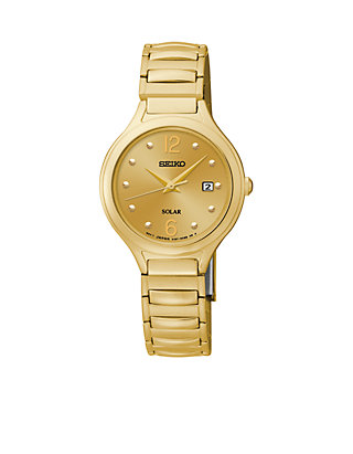 Seiko Women's Stainless Steel Solar Expansion Band Watch | belk