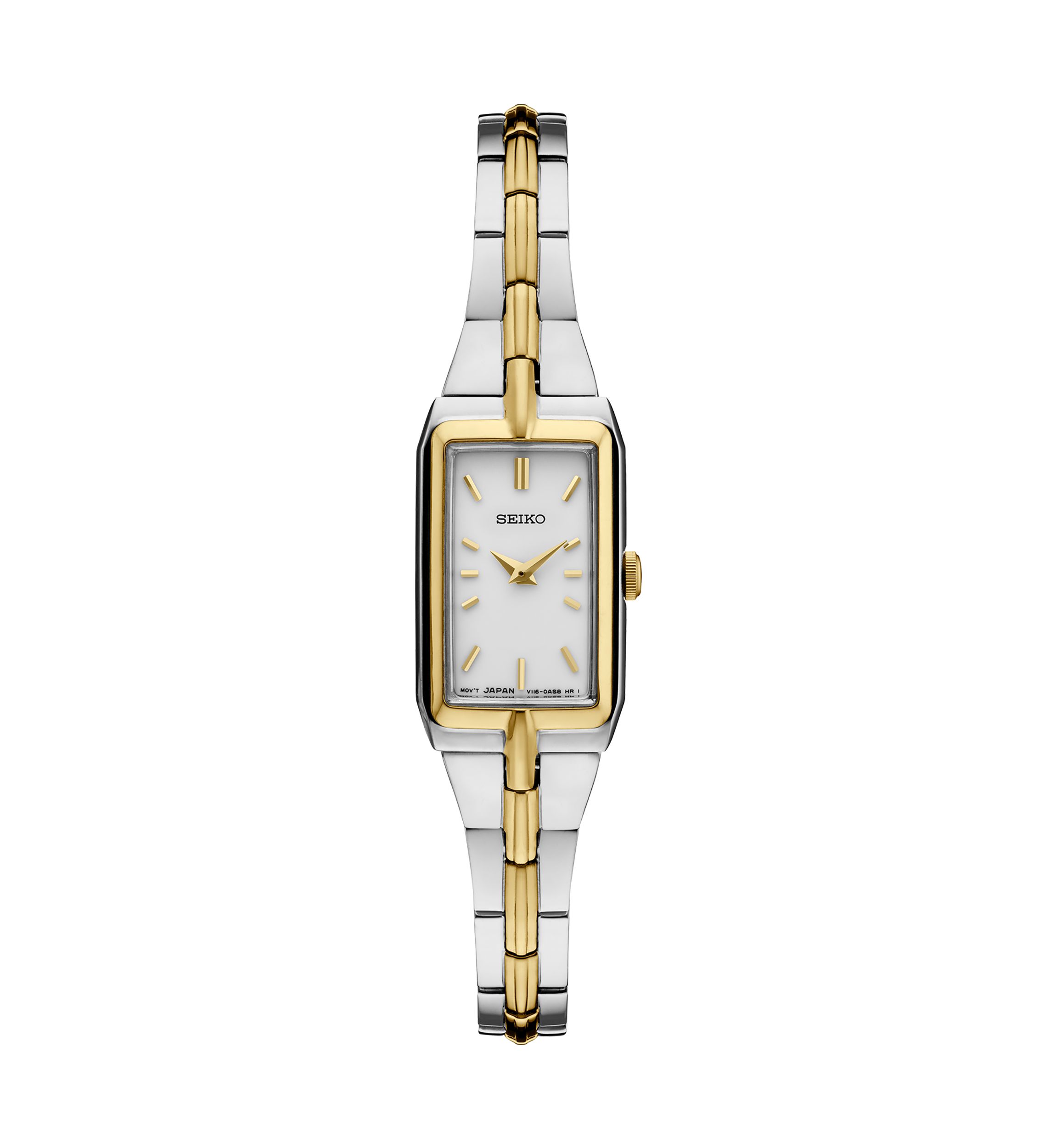Two Tone Silver Dial Stainless Steel Bracelet Watch