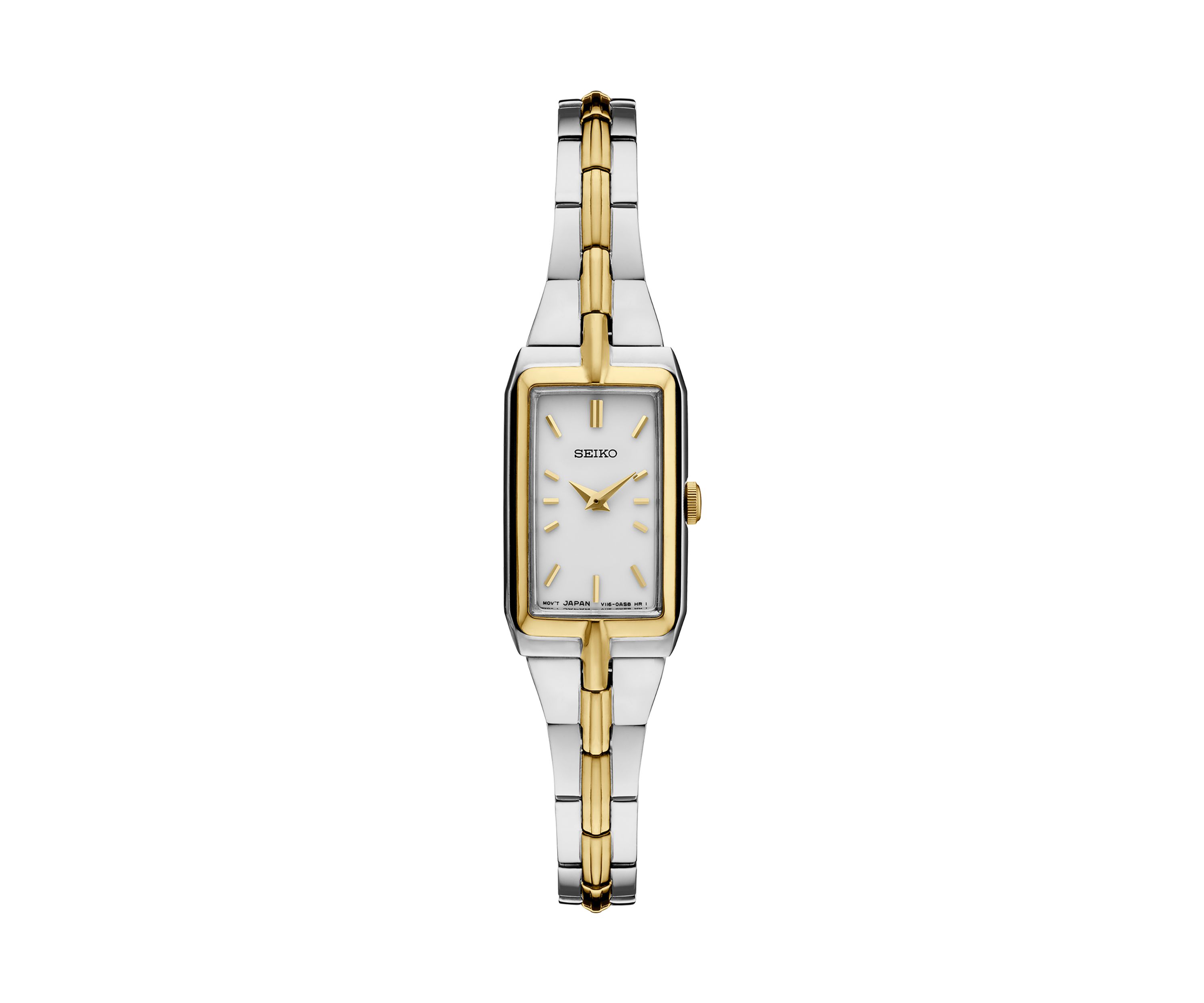 Two Tone Silver Dial Stainless Steel Bracelet Watch